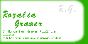 rozalia gramer business card